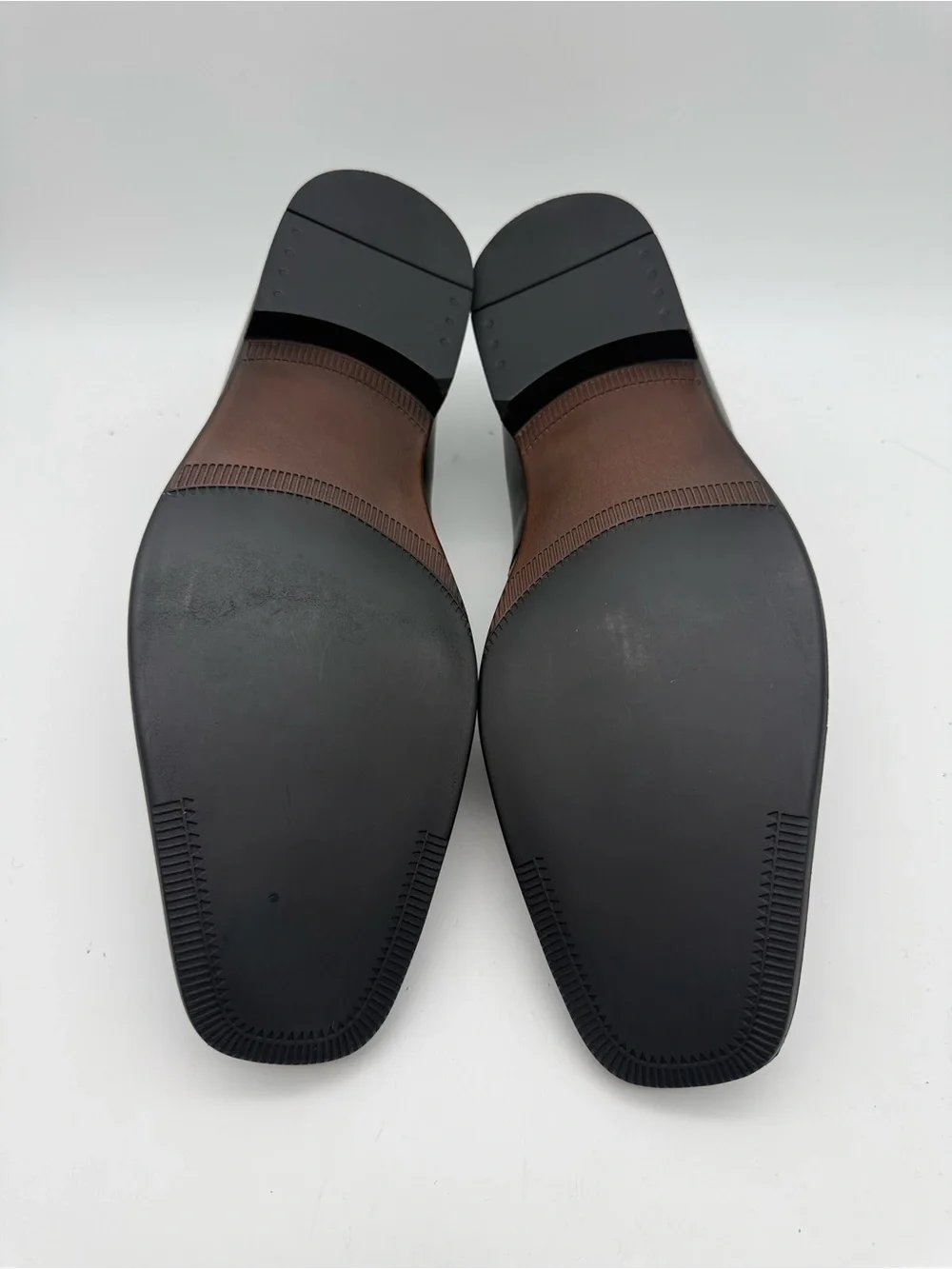 BRAND NEW Claiborne Wilhem Men's Black Leather Loafers Silver Bit Size 10 M